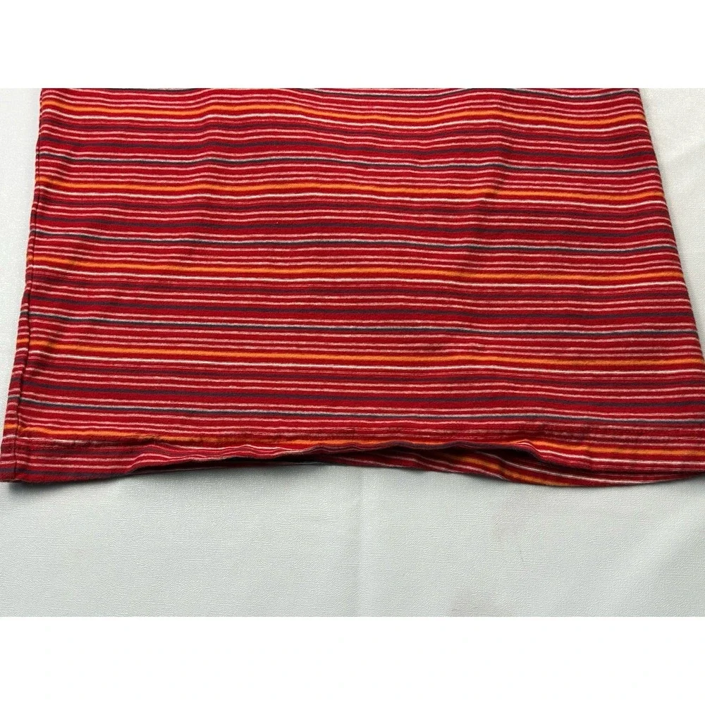 Tommy Hilfiger Y2K Striped Sleeveless Tank Top Sz Med Red Cotton Logo Retro 90s - Picture 7 of 10